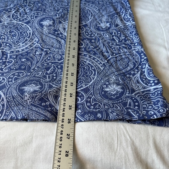 Vintage Peter Millar Crown Soft Abstract Paisley Polo Shirt Short Sleeve Blue M - Picture 11 of 13